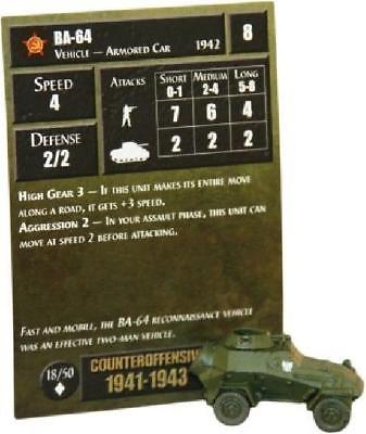 2x #18 BA-64 Counter Offensive 1941-1947 Uncommon NM Axis & Allies Counter