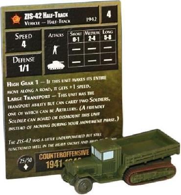 2x ZIS-42 Half-Track #25 Counter Offensive 1941-1943 NM Axis & Allies Counter