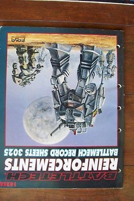 # 1625A BATTLETECH RECORD SHEETS 3025 REINFORCEMENTS 1987 FASA CORP