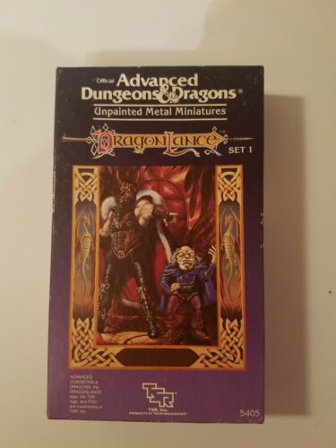TSR AD&D Mini Dragonlance Set #1 Box unpainted metal miniatures