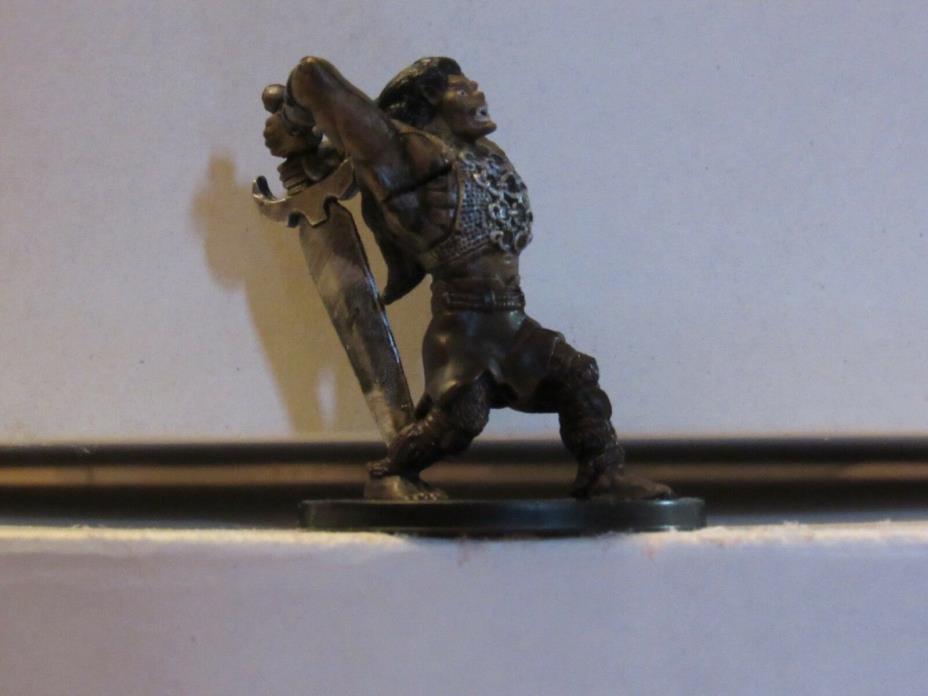 D&D Mini Half-Ogre Barbarian - with Card