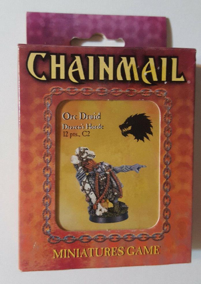 WOTC Dungeons & Dragons Chainmail Drazen's Horde - Orc Druid (METAL OOP MIB)