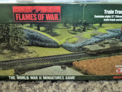 Train Tracks Battlefield in a Box Flames of War Prepainted Terrain BB135 New!