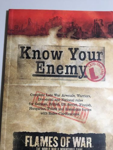 Flames of War: Know Your Enemy - Late War (2012 Edition) FW221