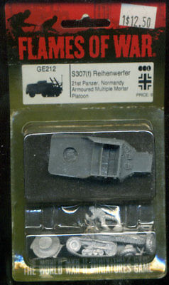 S307 (f) 21st PZ Div WWII15mm GE212 German Mortar halftrack French Half-track