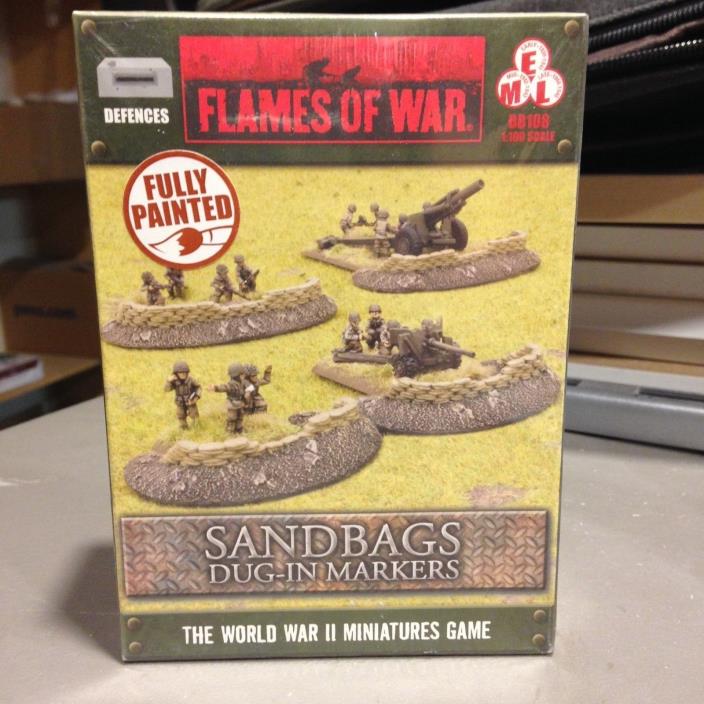 Flames of War Sandbags Dug-In Markers Box World War II Miniatures Game