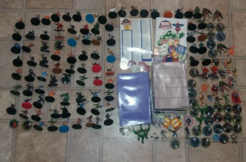 Huge Heroclix Lot Marvel DC Maps Loaded