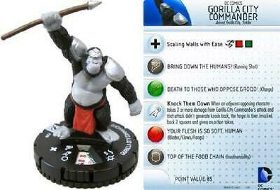 2x Gorilla City Commander #209 The Flash Gravity Feed DC Heroclix NM The