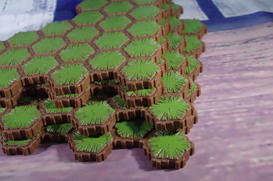 4 pc Replacement Twenty Four hex Terrain Tiles Heroscape Rise of the Valkyrie