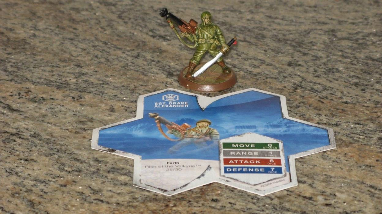 Heroscape Sgt. Drake Alexander - Rise Of The Valkyrie Master Set