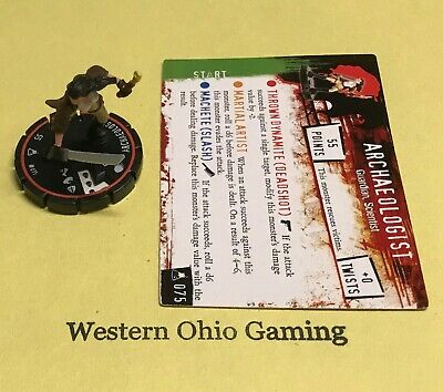Horrorclix The Lab Archaeologist #075 Veteran USED Figure from Booster Pack