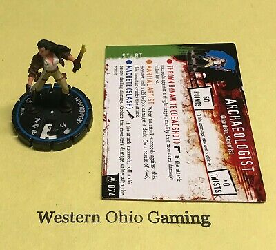 Horrorclix The Lab Archaeologist #074 Experienced USED Figure from Booster Pack