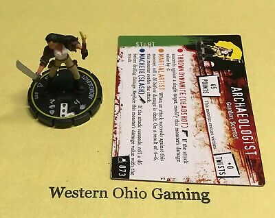 Horrorclix The Lab Archaeologist #073 Rookie USED Figure from Booster Pack