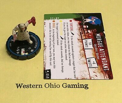 Horrorclix The Lab Morgue Attendant #059 Experienced USED Figure from Booster