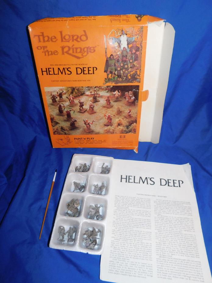 The Lord Of The Rings Miniatures Heritage Models Helm's Deep 14 Metal Figure Box