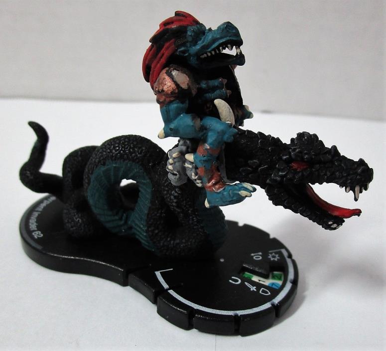 MAGE KNIGHT MINI FIGURE - SERPENT SNAKE INVADER #62 - COLLECT D&D FANTASY GAME