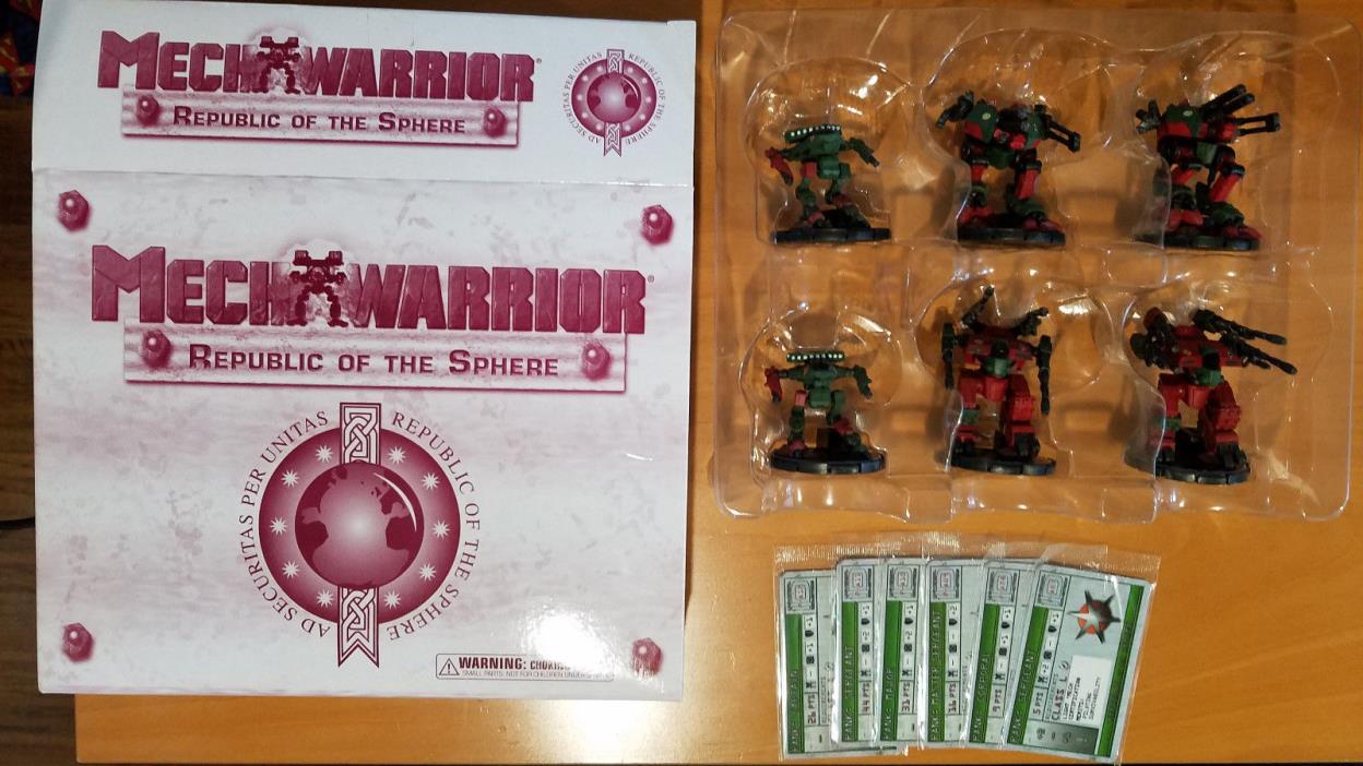 Mechwarrior Republic of the Sphere Box set WizKids Battleforce Set