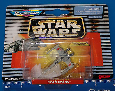 STAR WARS MICRO MACHINES X-WING FIGHTER Single Red 5 Luke Carded Galoob