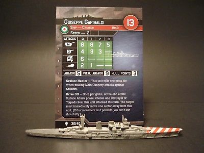 War at Sea 30/40 Guiseppe Garibaldi Cruiser (UC) IT(#49) SOLD