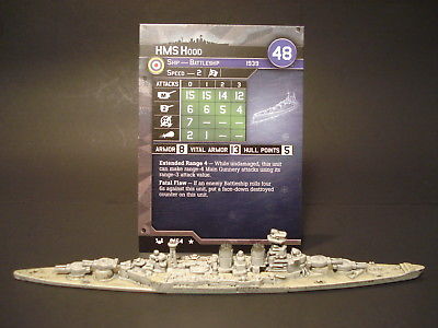 War at Sea 9/64 HMS Hood Battleship (Rare) UK(#5) SOLD