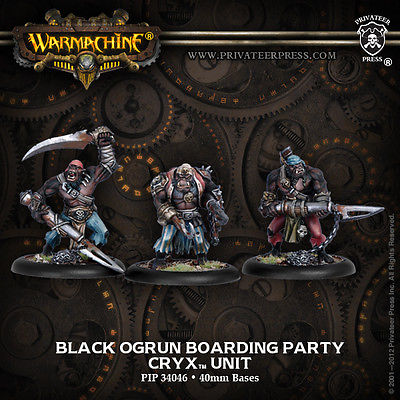 Warmachine - Cryx: Black Ogrun Boarding Party (3) PIP34046