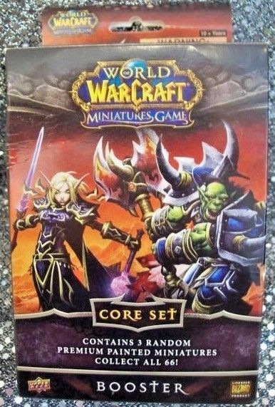 Upper Deck World of Warcraft Miniatures Core Set ( 3 mini's) - Booster Box NEW!