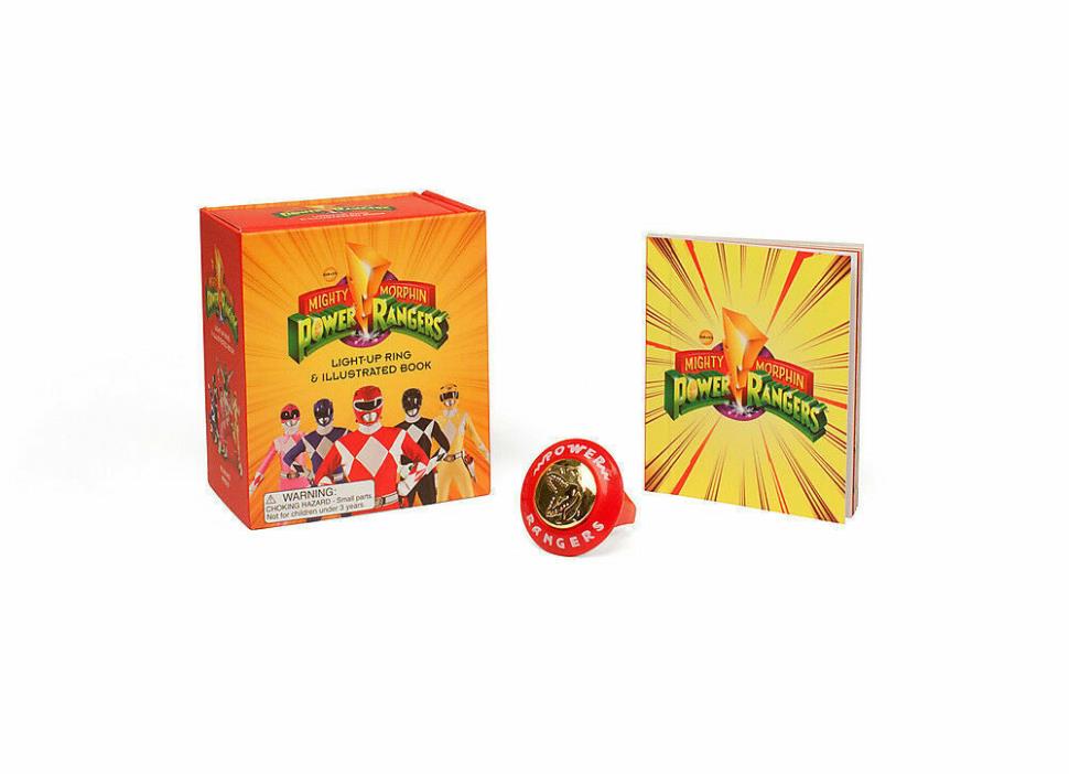 Mighty Morphin Power Rangers LightUp Ring & Illustrated Book