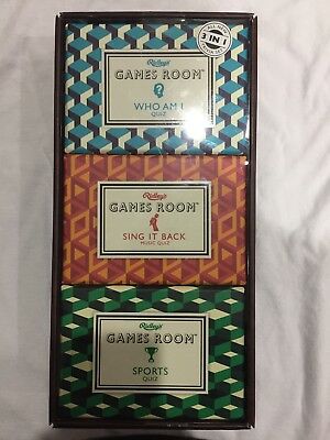 Ridley's Game Room Trivia Set - BRAND NEW - Set of 3 different Games*Sports