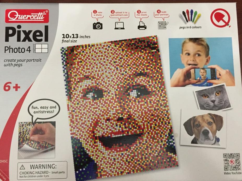 Quercetti Pixel Photo 4 - Customer Portrait Beg Board New - un-opened box