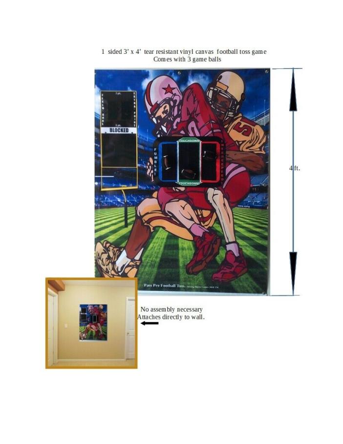 football/baseball combo toss game