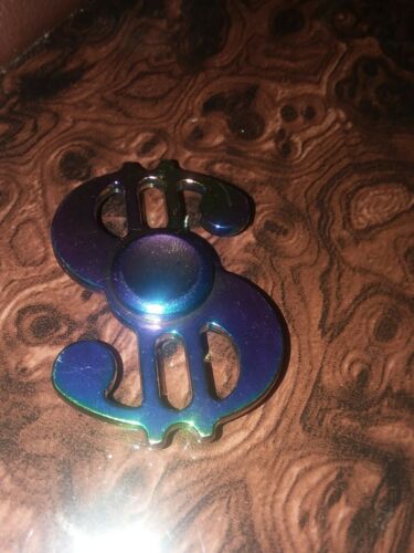 Rainbow dollar Hand Spinner Fidget Finger Spin Hand Desk Toy EDC ADHD Autism M2