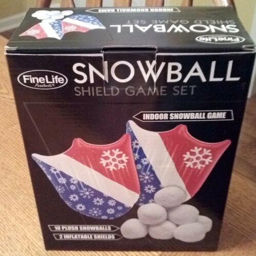 Indoor Snowball Fight Game Set Inflatable Snowball Shields w/ 6 Snowballs