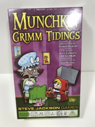 Munchkin Grimm Tidings Card Game Steve Jackson Games Factory Sealed New Unopened