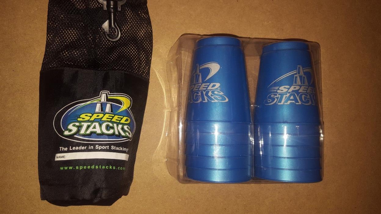 NEW Speed Stacks WSSA Sport STACKING Blue OFFICIAL CUPS Carrying Bag