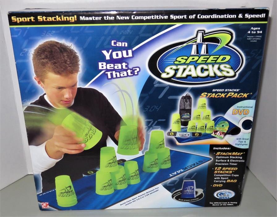 Speed Stacks Stack Pack 12 Blue Official Competitor Cups StackMat Carry Bag NEW