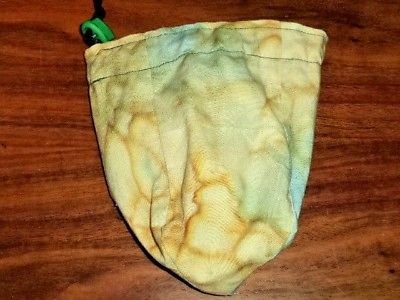 Tie Dye Yellow Awesome Dice Bag Gaming Stands Upright Drawstring Nice!