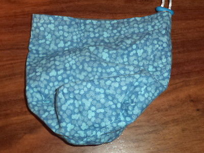 Abstract Paint Dots Print Blue Dice Bag Gaming Stands Upright Drawstring Nice!