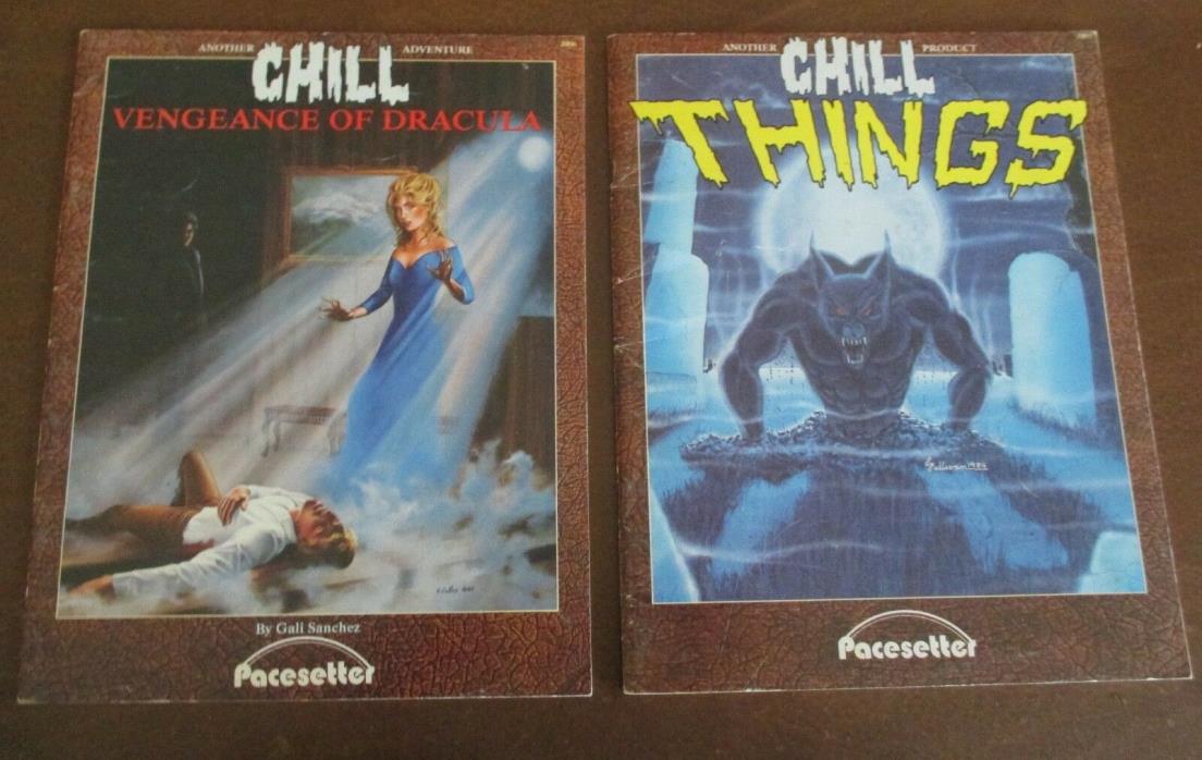 Pacesetter Chill RPG Lot of 2 Things & Vengeance of Dracula Free Shipping