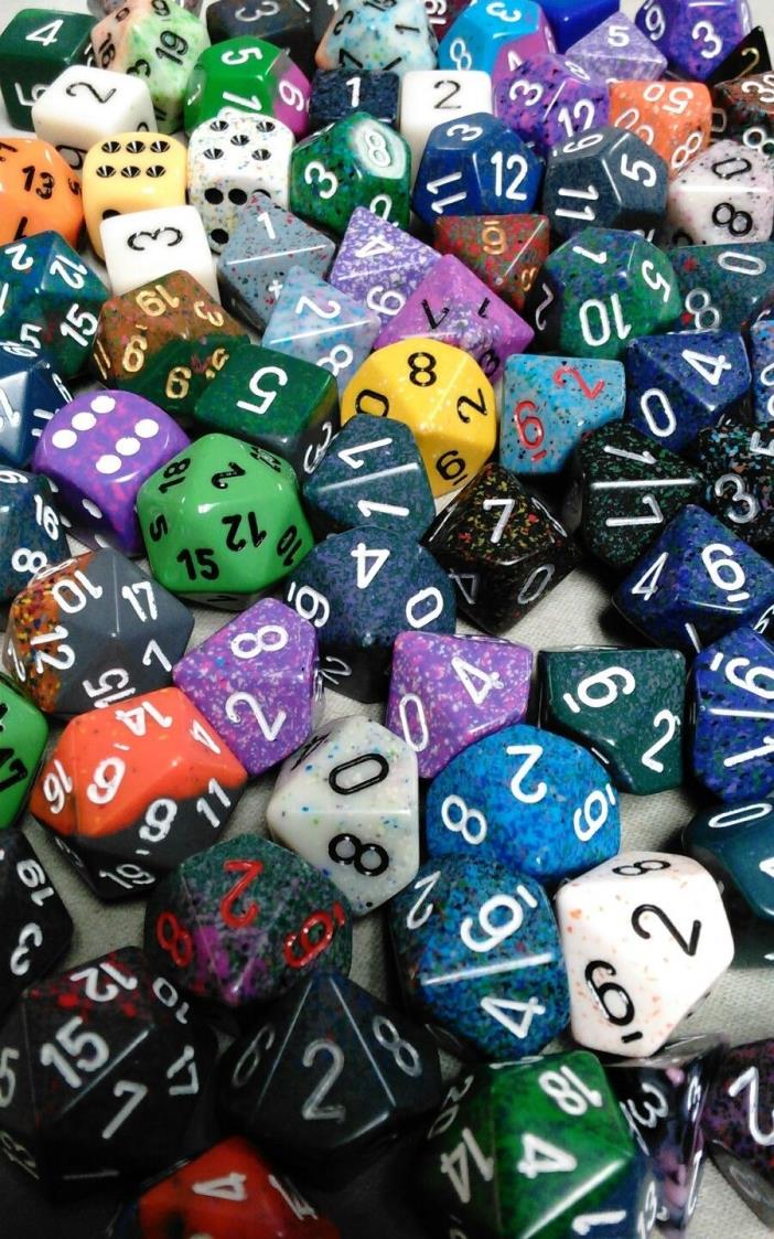 lot of 20 premium quality dice random style and color