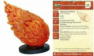 Living Flaming Sphere #27 Blood War D&D Miniatures DDM No Card/Dice D&D