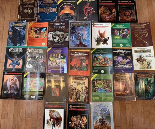 Vintage Lot 30 TSR DUNGEONS AND DRAGONS Modules Manuals AD&D D&D