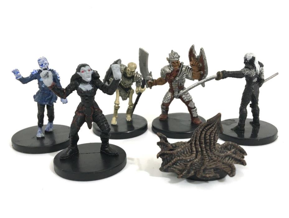 Dungeons & Dragons 6 mini figures Hobgoblin, Skeleton, Zombie, Vampire, Wizards
