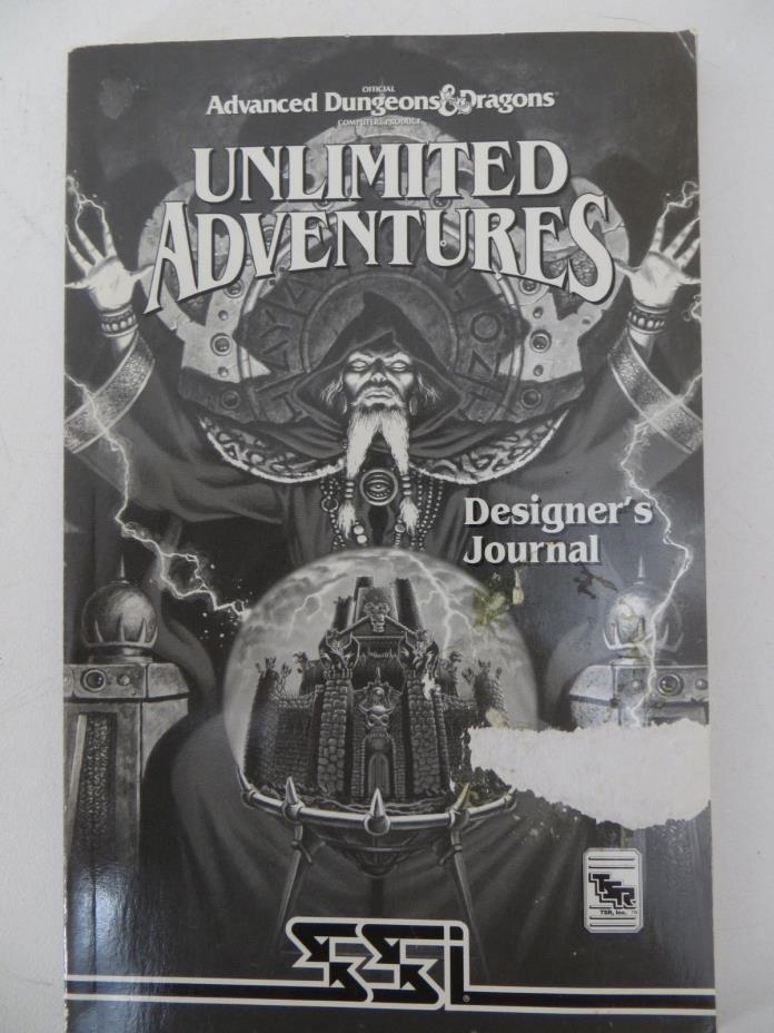 Advanced Dungeons & Dragons Unlimited Adventures Designer's Journal Manual Only