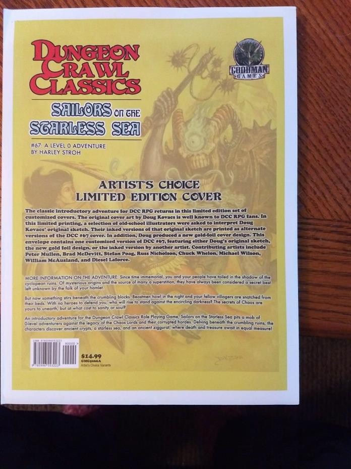 DCC#67 Sailors on the Starless Sea Artist Choice Limited Edition Cover (MINT)