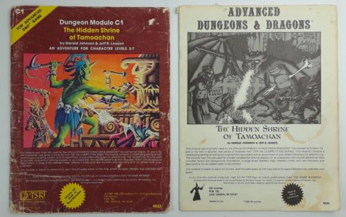 ADVANCED DUNGEONS & DRAGONS DUNGEON MODULE C1 THE HIDDEN SHRINE OF TAMOACHAN