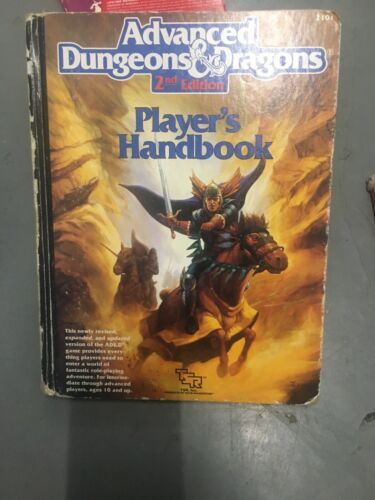 Player's Handbook Advanced Dungeons and Dragons 2nd Edition TSR 2101 AD&D