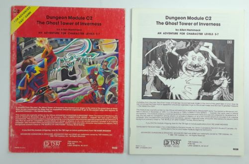 ADVANCED DUNGEONS & DRAGONS DUNGEON MODULE C2 THE GHOST TOWER OF INVERNESS