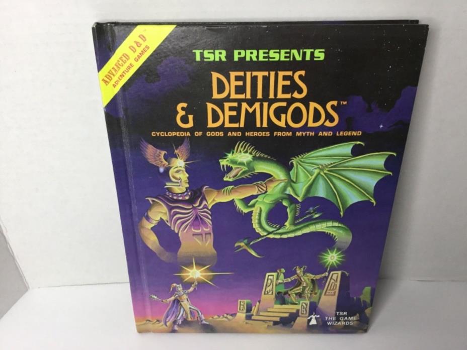 Advanced Dungeons and Dragons Deities Demigods 1980 TSR vintage game book A D&D