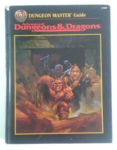 VERY RARE TSR AD&D 2nd EDITION DUNGEON MASTER GUIDE REVISED EDITION BLACK COVER