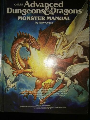 Advanced dungeons and dragons monster manual 1979 great condition